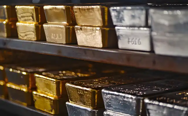 Picture of Gold and Silver Bricks