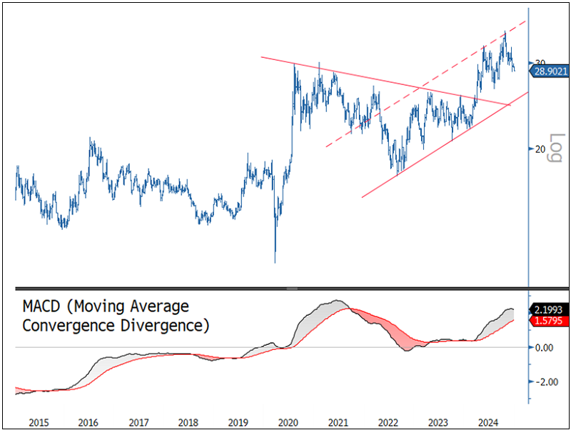 Figure 6. Patterned for Price Gains